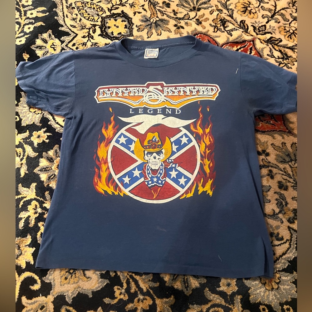 VINTAGE Lynyrd Skynyrd 1987 Print Authentic Original Legend Tour T-Shirt Large